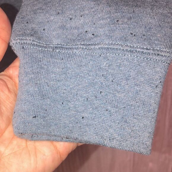 Orvis M Blue with Black Specks Pullover Sweatshirt - Picture 6 of 10